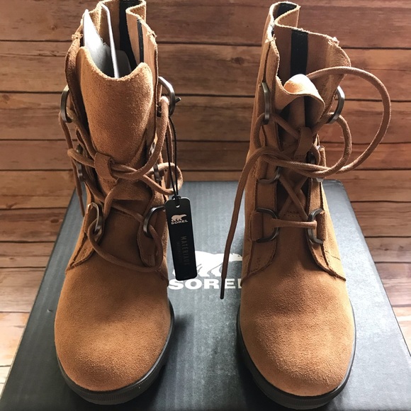 girls sorel wedge boots